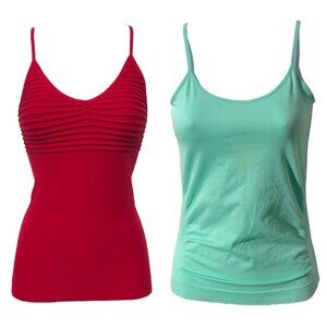 2 Women's Cami Shirts, One Size
